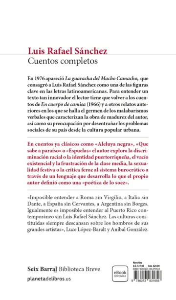 Contraportada Cuentos completos (Spanish Edition)