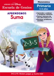 Portada Escuela de genios. Aprendemos suma. Frozen