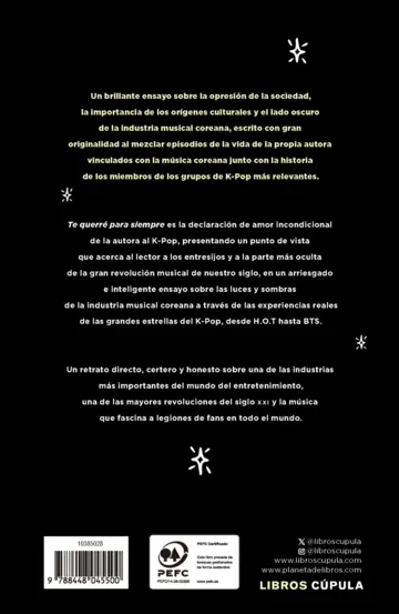 Contraportada Te querré para siempre