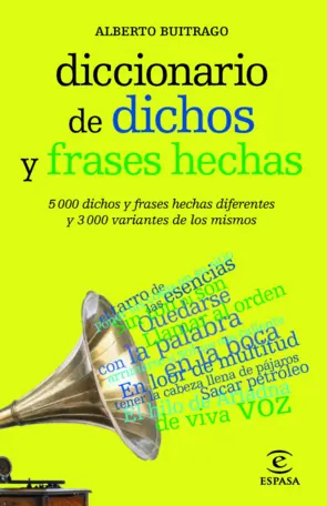 Portada Diccionario de dichos y frases hechas