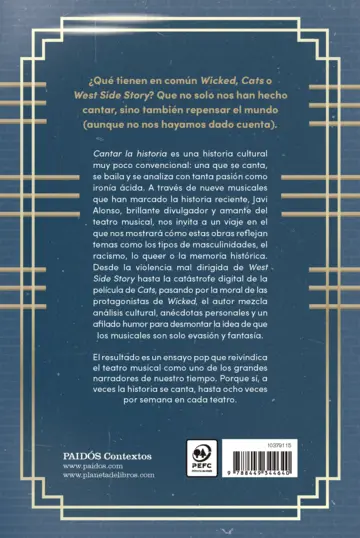 Contraportada Cantar la historia