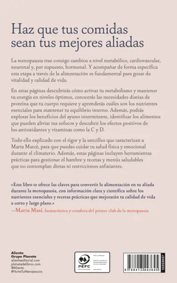 Contraportada Nutre tu menopausia