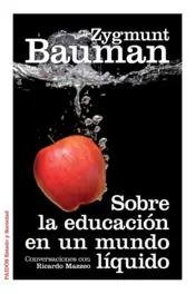 Portada Sobre la educación en un mundo liquido