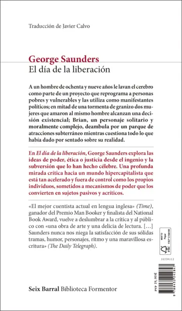 Contraportada El día de la liberación