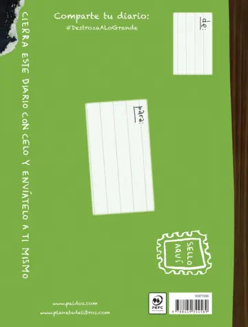 Contraportada Destroza este diario. A lo grande - Verde flúo