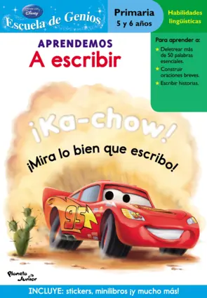 Portada Aprendemos a escribir (Cars)