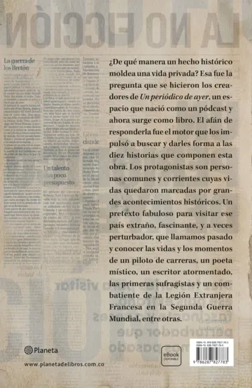 Contraportada Un periódico de ayer