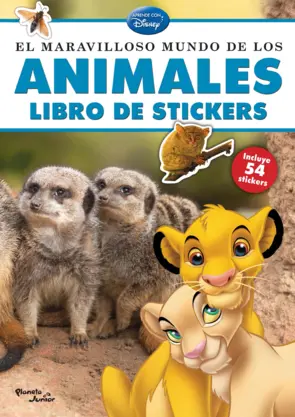 Portada El maravilloso mundo de los animales Libro de stickers