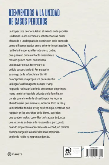 Contraportada El hombre de cristal