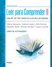 Portada Programa Leer para comprender II- Libro de Actividades