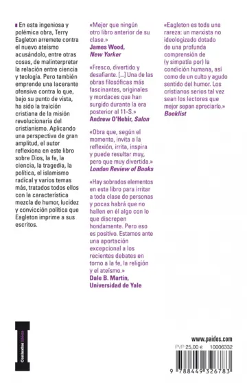 Contraportada Razón, fe y revolución