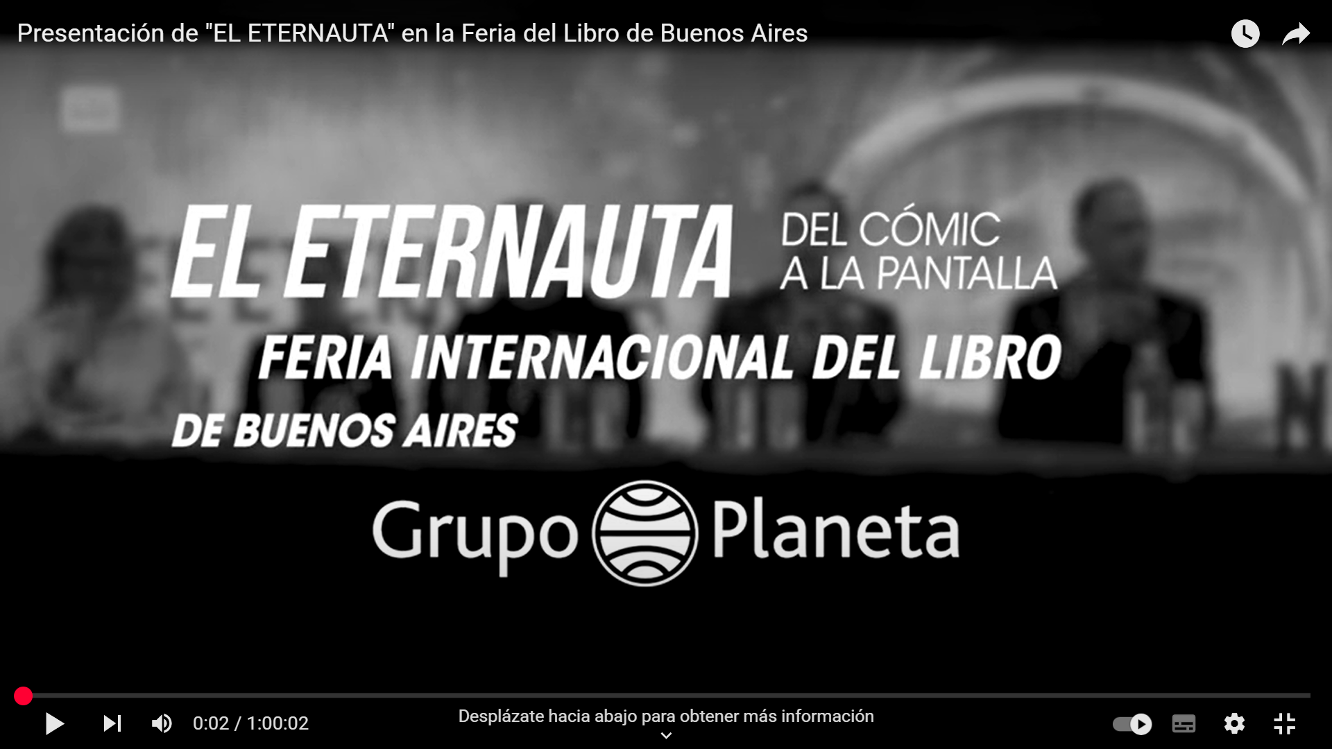 Presentación de EL ETERNAUTA en la Feria del Libro de Buenos Aires [AR]